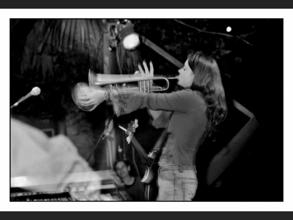 Musician Carolyn Wonderland playing instrument
