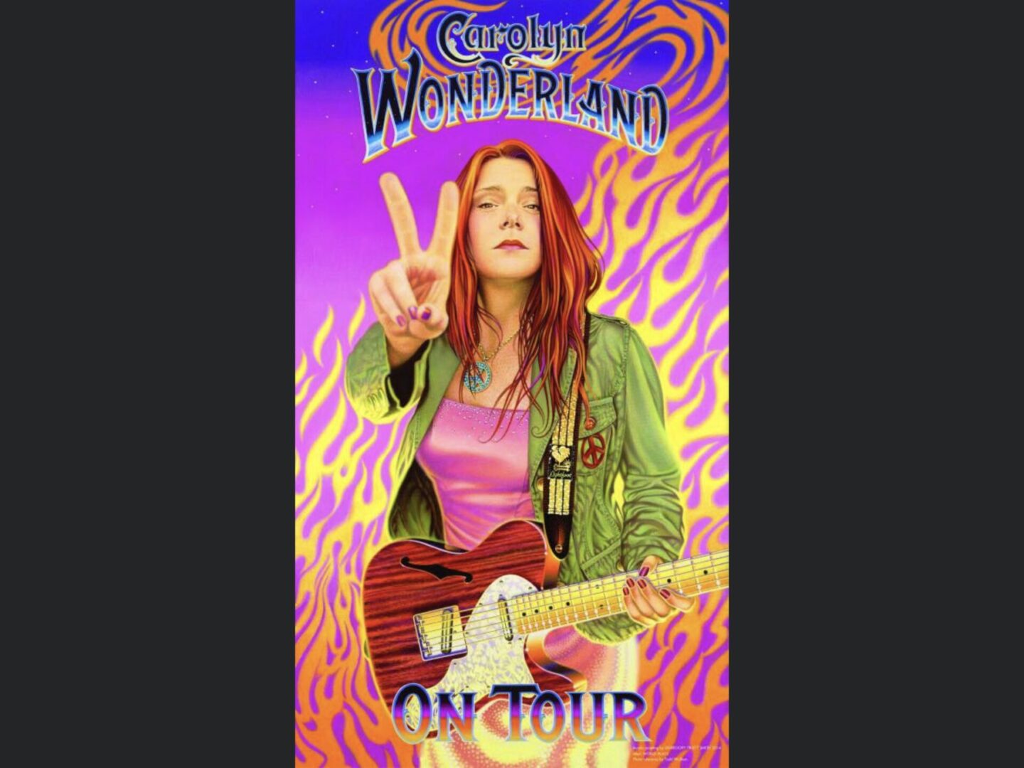 Poster of Singer/ Musician Carolyn Wonderland on tour